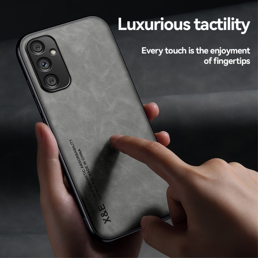 X&E Samsung Galaxy A34 Hoesje met Kunstleer Coating Back Cover Blauw afbeelding 5
