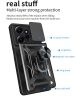 Xiaomi Redmi Note 12 Hoesje met Camera Slider en Kickstand Ring Zwart