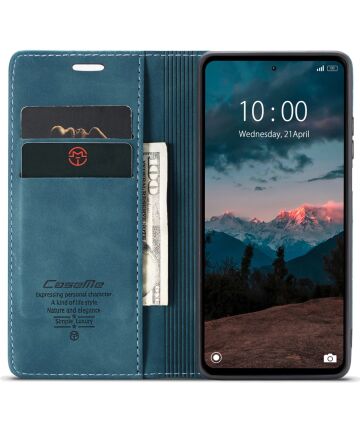 CaseMe 013 Xiaomi Redmi Note 12 Hoesje Book Case met Pasjeshouder Blauw Hoesjes
