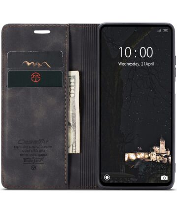 CaseMe 013 Xiaomi Redmi Note 12 Hoesje Book Case met Pasjeshouder Zwart Hoesjes