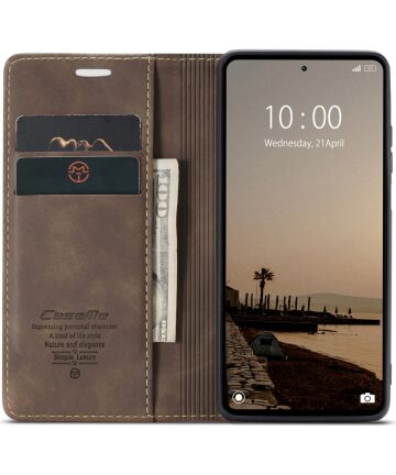 CaseMe 013 Xiaomi Redmi Note 12 Hoesje Book Case met Pasjeshouder Coffee Hoesjes