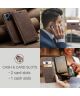 CaseMe 013 Xiaomi Redmi Note 12 Hoesje Book Case met Pasjeshouder Coffee