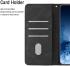 Xiaomi Redmi Note 12 Hoesje Bloemen Print Wallet Book Case Zwart afbeelding 6