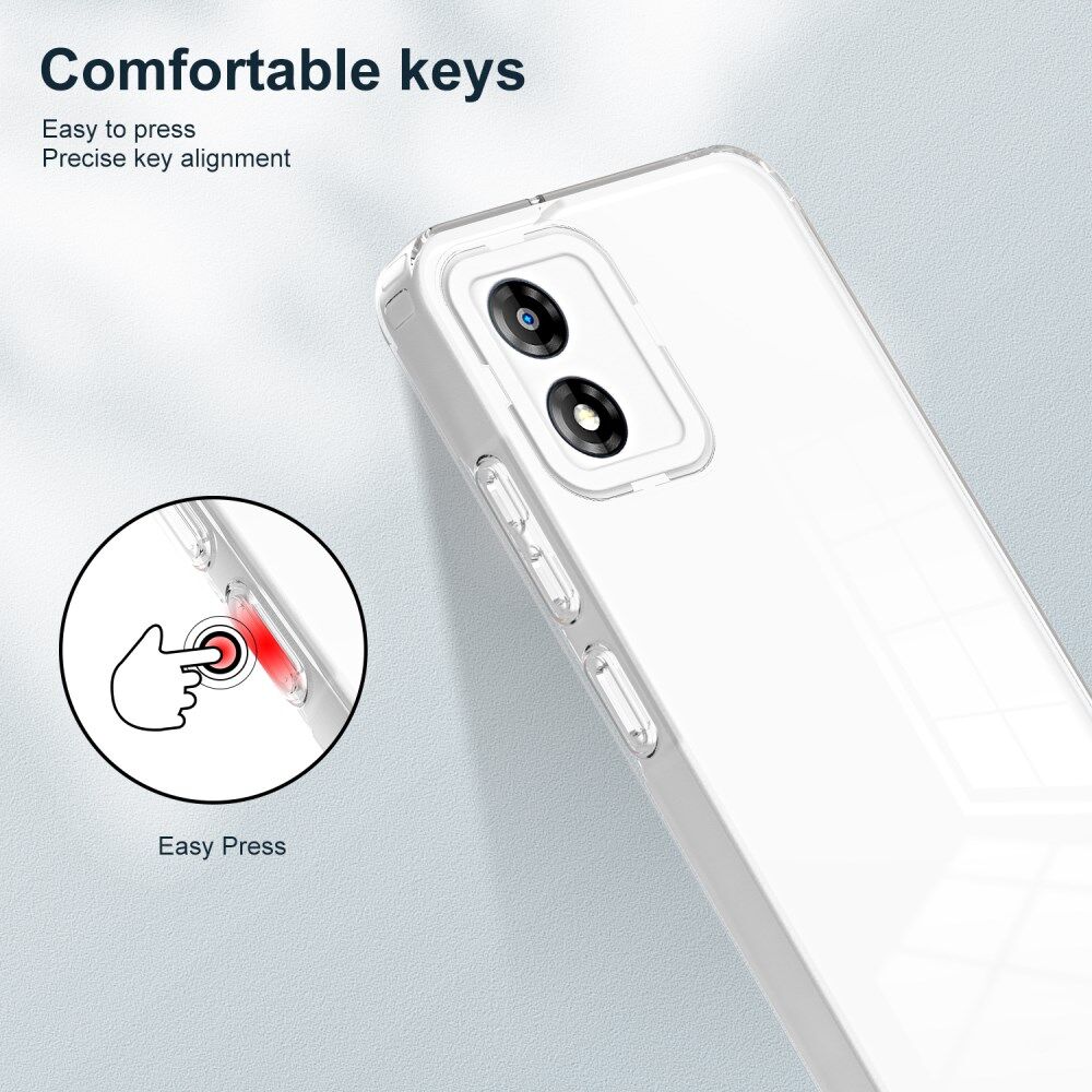 Motorola Moto E13 Hoesje Schokbestendig Transparant Wit afbeelding 7