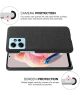 Xiaomi Redmi Note 12 Hoesje met Stoffen Afwerking Back Cover Zwart