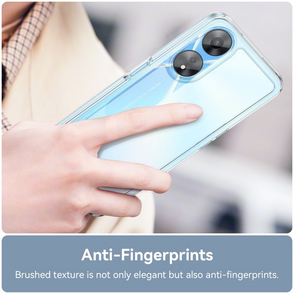 Oppo A58 5G / A78 5G Hoesje Acryl Back Cover Transparant afbeelding 5