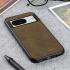 Google Pixel 8 Hoesje met Kunstleer Coating Back Cover Groen afbeelding 3