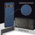 Google Pixel 7a Hoesje Kunstleer Coating Back Cover Blauw afbeelding 8