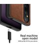 Sony Xperia 1 V Hoesje Kunstleer Coating Back Cover Bruin