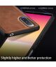 Sony Xperia 10 V Hoesje met Kunstleer Coating Back Cover Bruin