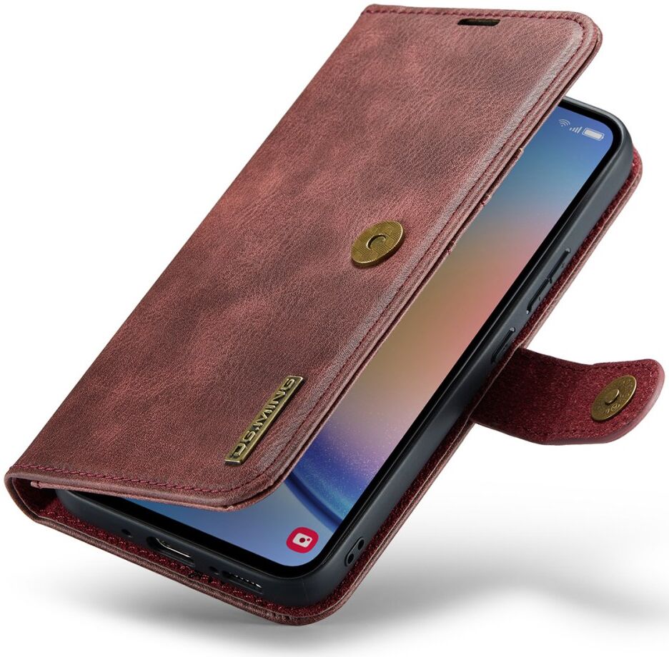 DG Ming Samsung Galaxy A34 Hoesje Retro Wallet Book Case Rood afbeelding 7