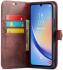 DG Ming Samsung Galaxy A34 Hoesje Retro Wallet Book Case Rood afbeelding 1