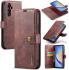 DG Ming Samsung Galaxy A34 Hoesje Retro Wallet Book Case Rood afbeelding 2