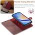 DG Ming Samsung Galaxy A34 Hoesje Retro Wallet Book Case Rood afbeelding 3