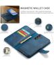 DG Ming Samsung Galaxy A34 Hoesje Retro Wallet Book Case Blauw