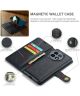 DG Ming OnePlus 11 Hoesje Retro Wallet Book Case Zwart