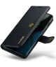 DG Ming OnePlus 11 Hoesje Retro Wallet Book Case Zwart