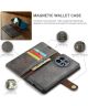 DG Ming OnePlus 11 Hoesje Retro Wallet Book Case Grijs