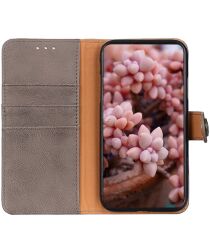 KHAZNEH Xiaomi 13 Ultra Hoesje Portemonnee Book Case Khaki