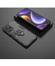 Xiaomi Poco F5 Hoesje met Magnetische Kickstand Ring Zwart