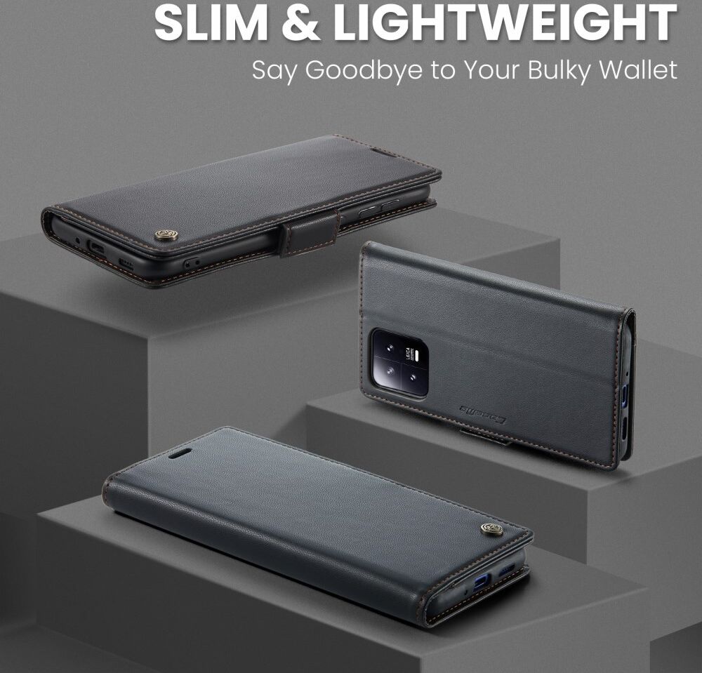 CaseMe 023 Xiaomi 13 Hoesje Portemonnee Book Case Zwart afbeelding 13