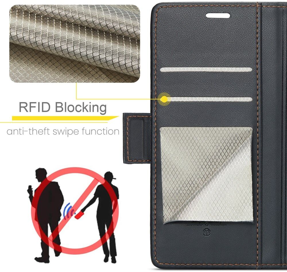 CaseMe 023 Xiaomi 13 Hoesje Portemonnee Book Case Zwart afbeelding 3