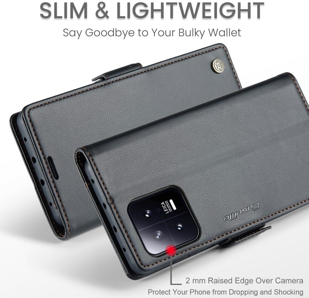 CaseMe 023 Xiaomi 13 Hoesje Portemonnee Book Case Zwart afbeelding 10