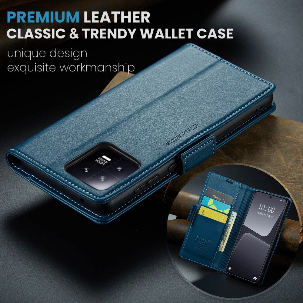 CaseMe 023 Xiaomi 13 Hoesje Portemonnee Book Case Blauw afbeelding 11