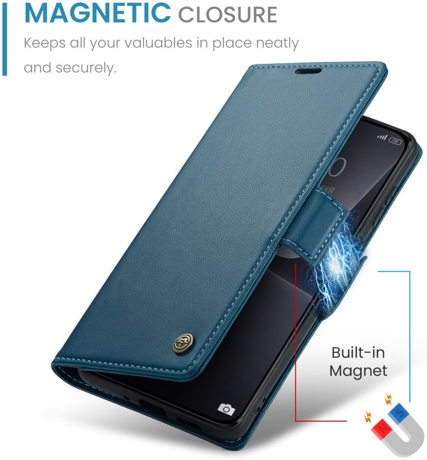 CaseMe 023 Xiaomi 13 Hoesje Portemonnee Book Case Blauw afbeelding 6