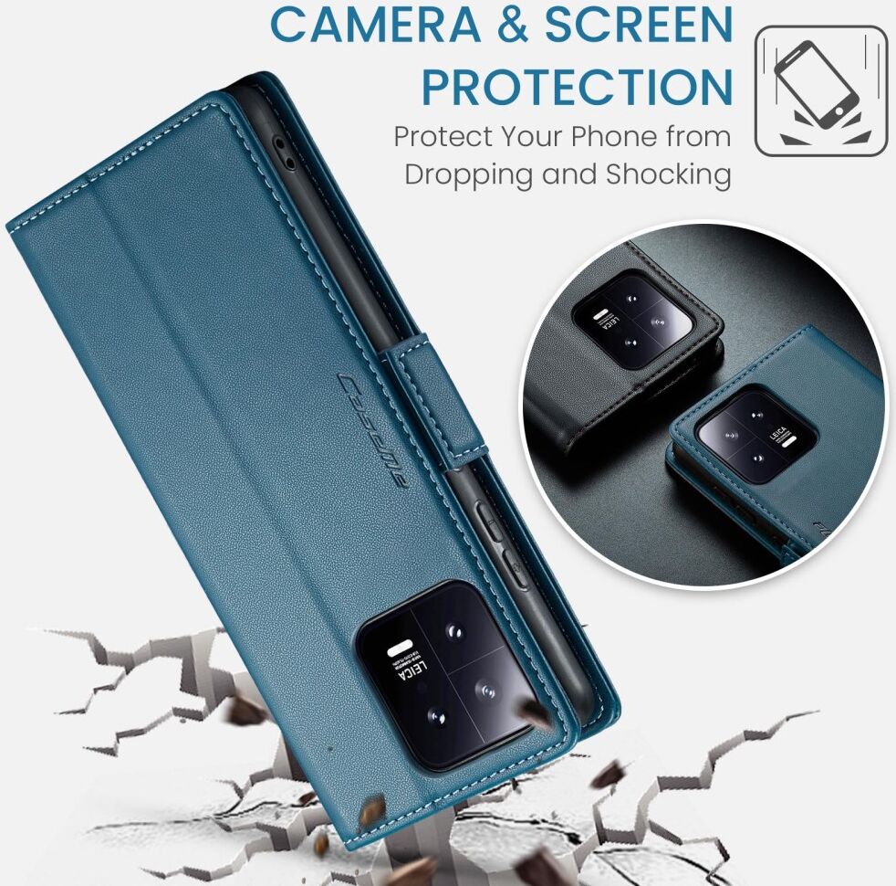 CaseMe 023 Xiaomi 13 Hoesje Portemonnee Book Case Blauw afbeelding 7
