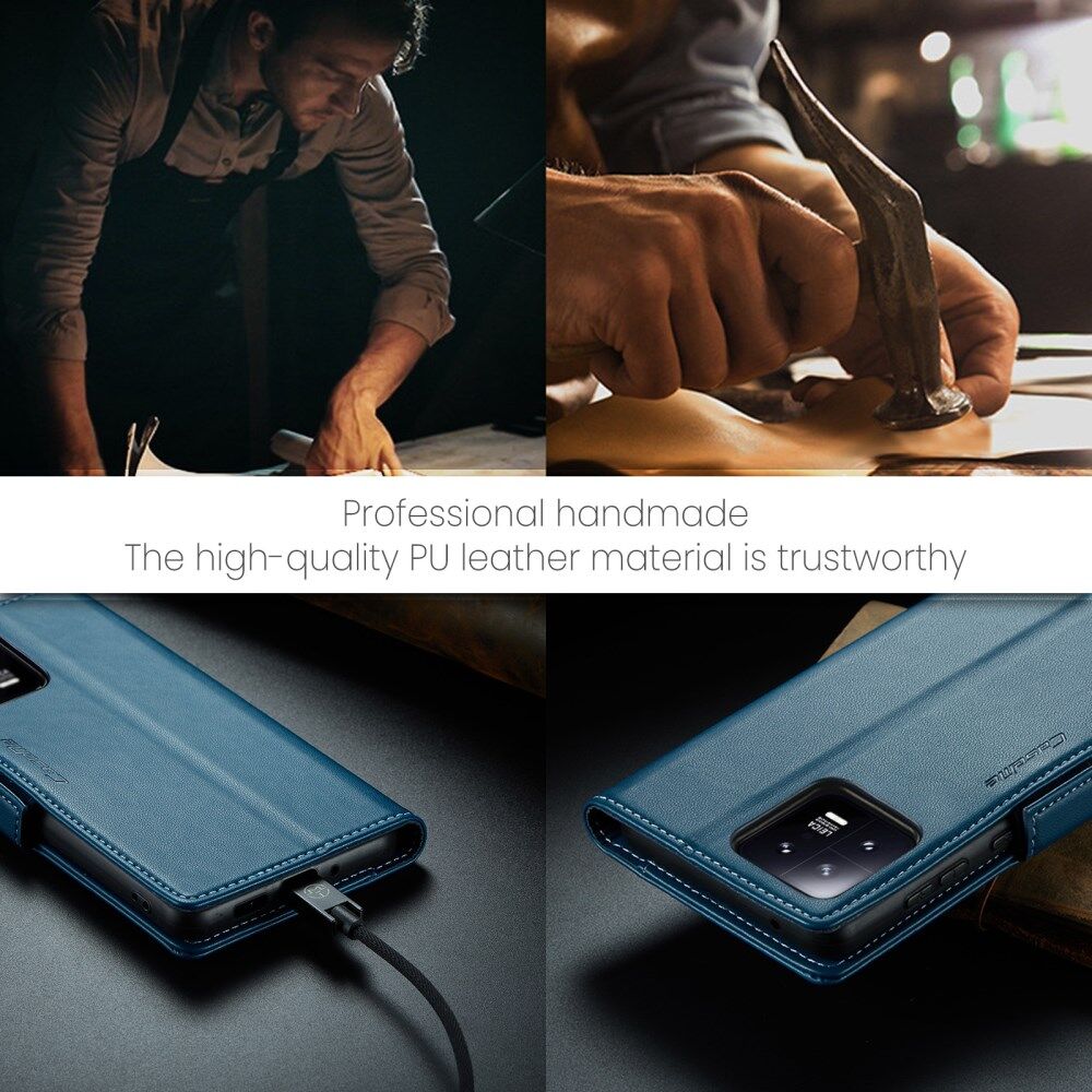 CaseMe 023 Xiaomi 13 Hoesje Portemonnee Book Case Blauw afbeelding 9