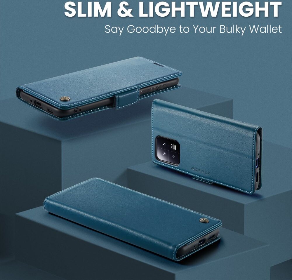 CaseMe 023 Xiaomi 13 Hoesje Portemonnee Book Case Blauw afbeelding 10