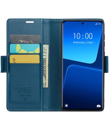 CaseMe 023 Xiaomi 13 Pro Hoesje Portemonnee Book Case Blauw Hoesjes