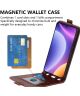 Xiaomi Poco F5 Hoesje Verticale Flip Wallet Case Kunstleer Bruin