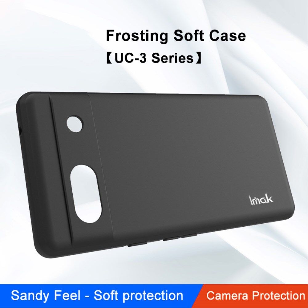 IMAK UC-3 Google Pixel 7a Hoesje Dun TPU Back Cover Zwart afbeelding 2