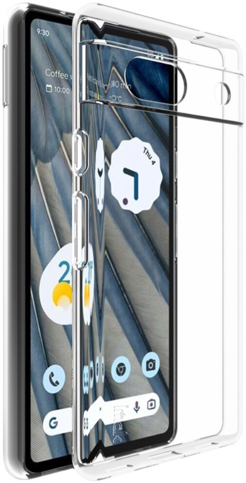 IMAK UX-5 Series Google Pixel 7a Hoesje Flexibel TPU Transparant afbeelding 1