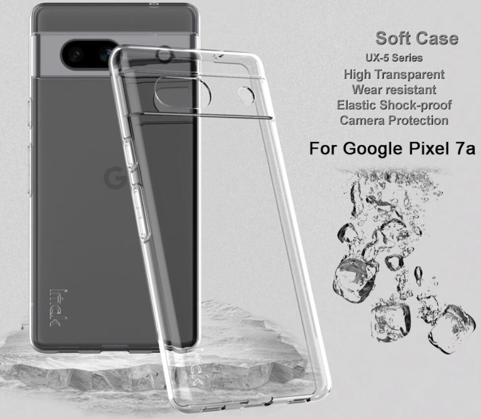 IMAK UX-5 Series Google Pixel 7a Hoesje Flexibel TPU Transparant afbeelding 2