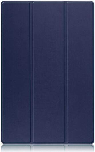 Samsung Galaxy Tab S8 Ultra Hoes Tri-Fold Book Case Standaard Blauw afbeelding 10