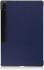 Samsung Galaxy Tab S8 Ultra Hoes Tri-Fold Book Case Standaard Blauw afbeelding 9