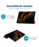 Samsung Galaxy Tab S8 Ultra Hoes Tri-Fold Book Case Standaard Rood