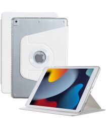Apple iPad 10.2/iPad Pro 10.5 Hoes Tri-Fold Book Case Kunstleer Wit