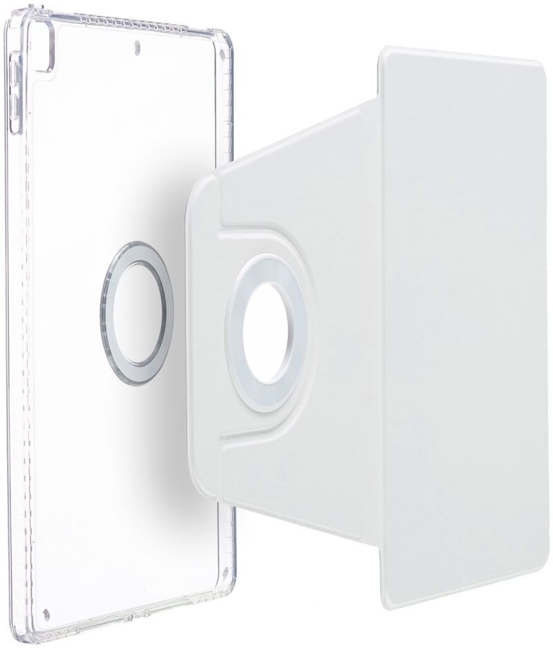 Apple iPad 10.2/iPad Pro 10.5 Hoes Tri-Fold Book Case Kunstleer Wit afbeelding 6