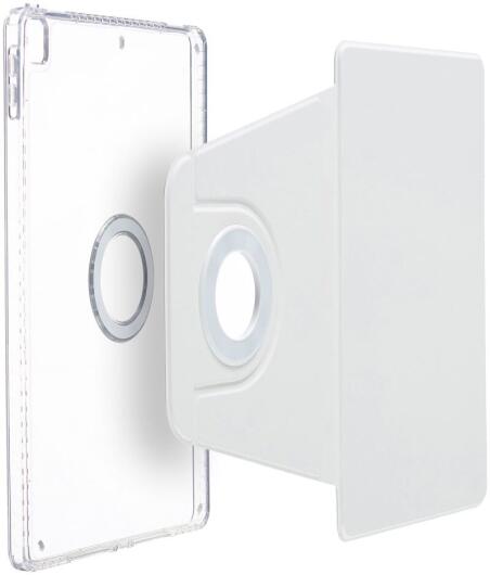 Apple iPad 10.2/iPad Pro 10.5 Hoes Tri-Fold Book Case Kunstleer Wit afbeelding 6