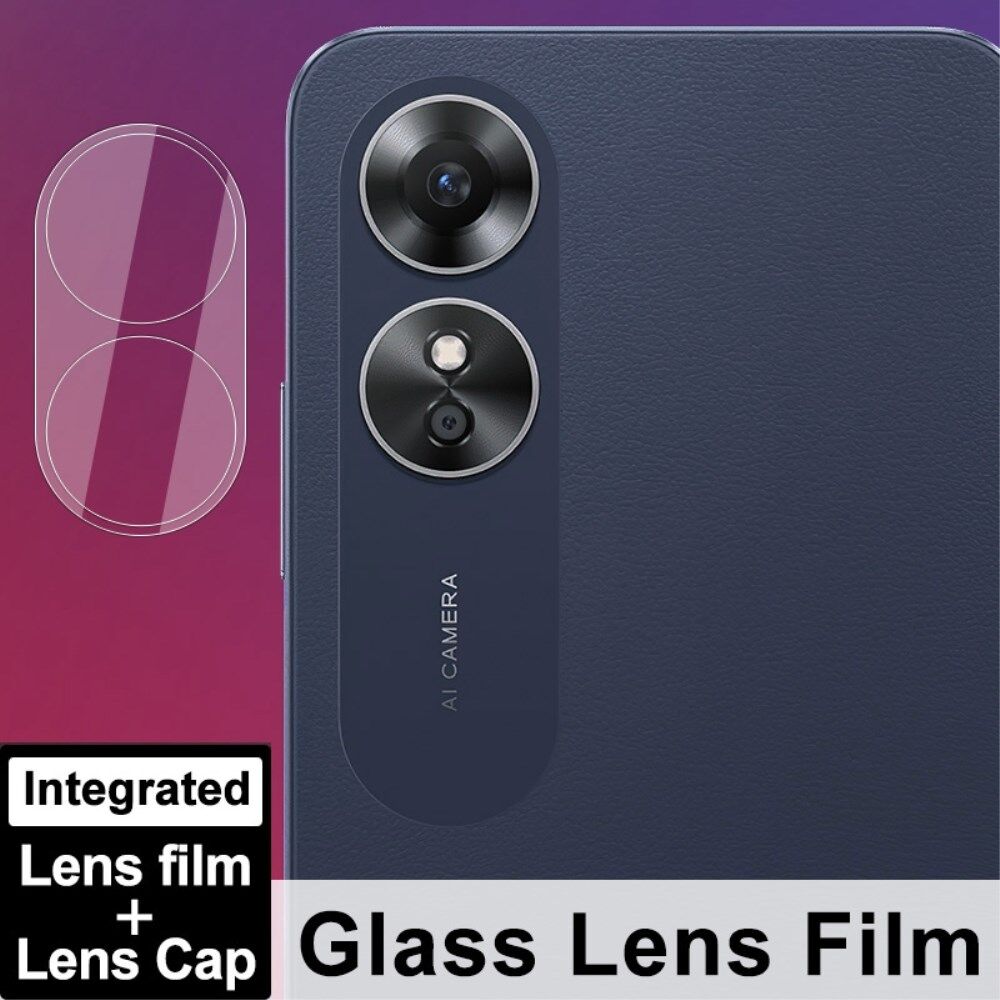 Imak Oppo A17 Camera Lens Protector + Lens Cap Clear afbeelding 4
