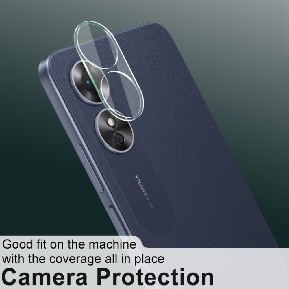 Imak Oppo A17 Camera Lens Protector + Lens Cap Clear afbeelding 5