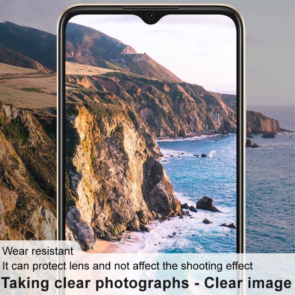 Imak Oppo A17 Camera Lens Protector + Lens Cap Clear afbeelding 7