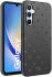 HappyCase Samsung Galaxy A34 Hoesje Flexibel TPU Hartjes Print Zwart afbeelding 2