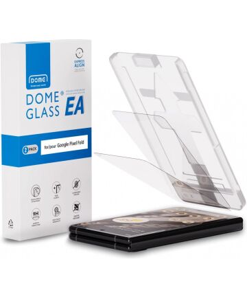 Whitestone EA Dome Glass Google Pixel Fold Screen Protector 2-Pack Screen Protectors