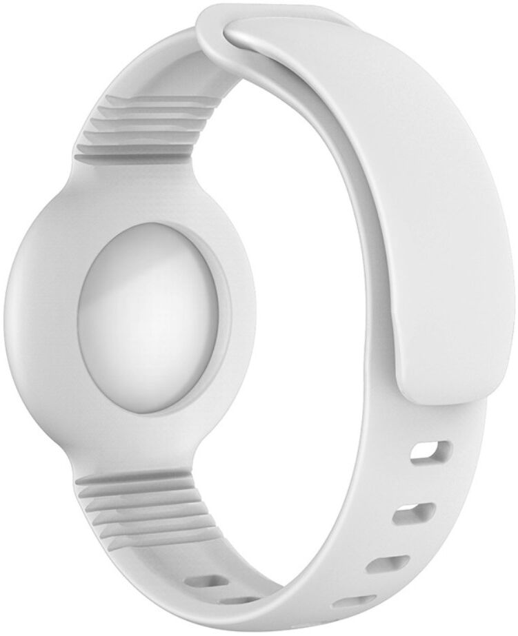 Apple AirTag Horloge Bandje voor Kinderen Siliconen Wit afbeelding 5