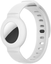 Apple AirTag Horloge Bandje voor Kinderen Siliconen Wit afbeelding